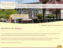 Tablet Screenshot of hotelpierre.de